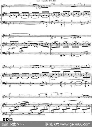 ViolinSonataNo.2Op.108（小提琴+钢琴伴奏）