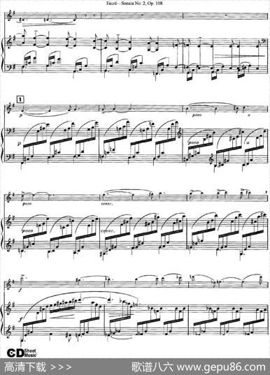 ViolinSonataNo.2Op.108（小提琴+钢琴伴奏）