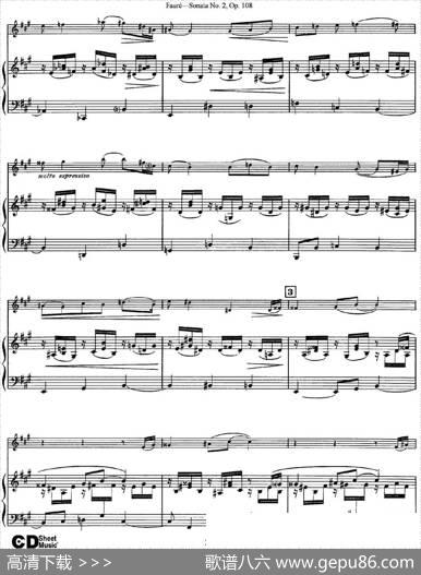 ViolinSonataNo.2Op.108（小提琴+钢琴伴奏）