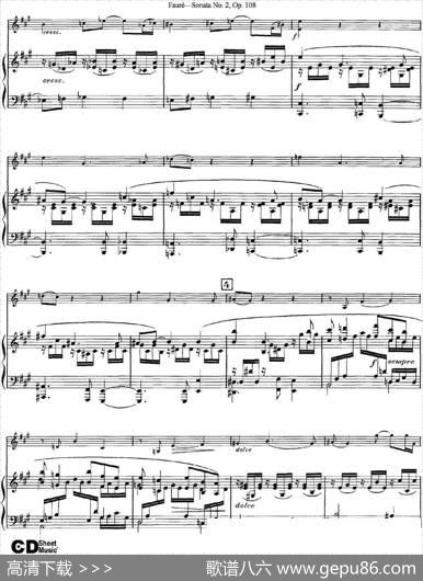 ViolinSonataNo.2Op.108（小提琴+钢琴伴奏）
