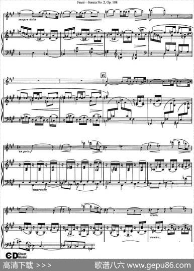 ViolinSonataNo.2Op.108（小提琴+钢琴伴奏）