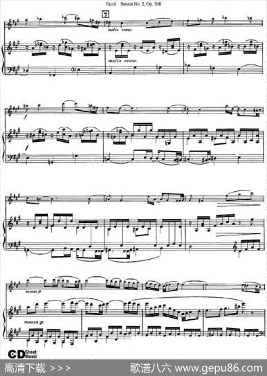 ViolinSonataNo.2Op.108（小提琴+钢琴伴奏）