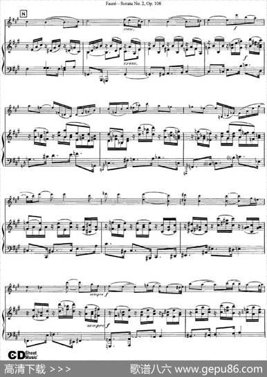 ViolinSonataNo.2Op.108（小提琴+钢琴伴奏）