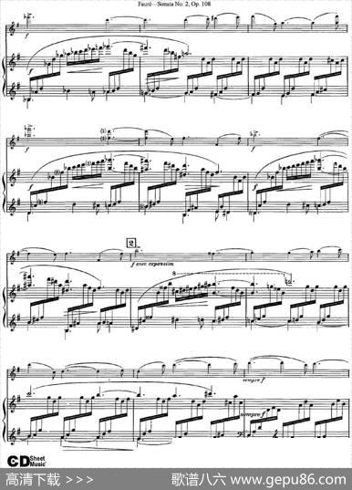 ViolinSonataNo.2Op.108（小提琴+钢琴伴奏）