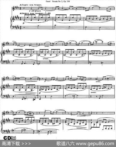 ViolinSonataNo.2Op.108（小提琴+钢琴伴奏）