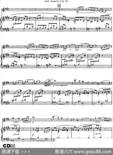 ViolinSonataNo.2Op.108（小提琴+钢琴伴奏）