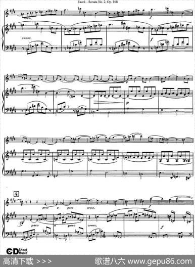 ViolinSonataNo.2Op.108（小提琴+钢琴伴奏）