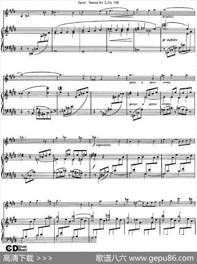 ViolinSonataNo.2Op.108（小提琴+钢琴伴奏）