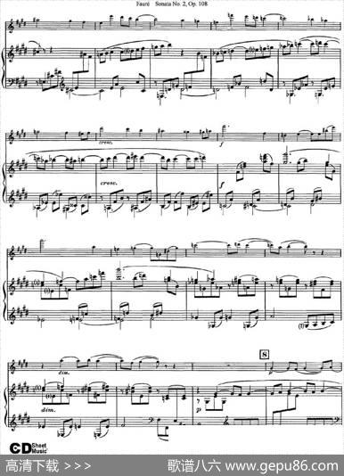 ViolinSonataNo.2Op.108（小提琴+钢琴伴奏）