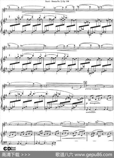ViolinSonataNo.2Op.108（小提琴+钢琴伴奏）