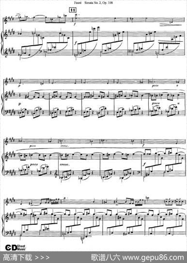 ViolinSonataNo.2Op.108（小提琴+钢琴伴奏）