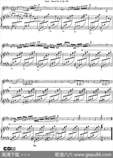 ViolinSonataNo.2Op.108（小提琴+钢琴伴奏）