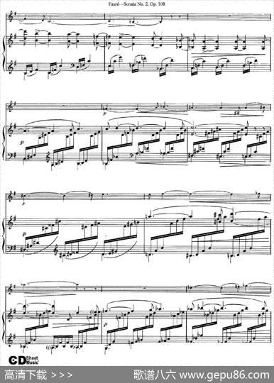ViolinSonataNo.2Op.108（小提琴+钢琴伴奏）
