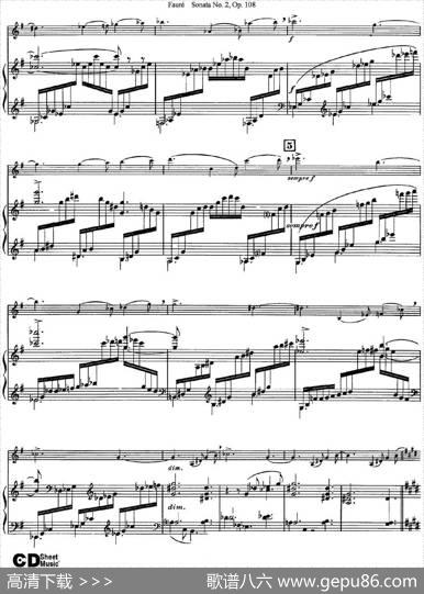 ViolinSonataNo.2Op.108（小提琴+钢琴伴奏）