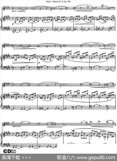 ViolinSonataNo.2Op.108（小提琴+钢琴伴奏）