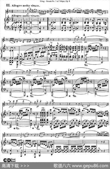 ViolinSonataNo.1Op.3（小提琴+钢琴伴奏）