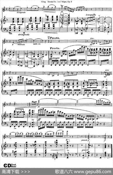 ViolinSonataNo.1Op.3（小提琴+钢琴伴奏）