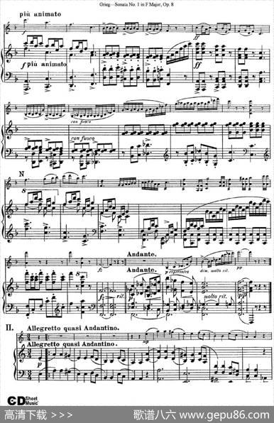 ViolinSonataNo.1Op.3（小提琴+钢琴伴奏）