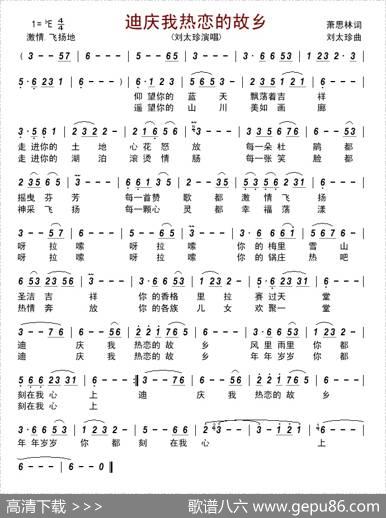 迪庆我热恋的故乡 - 萧思林|刘太珍