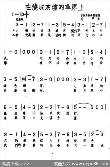 [前苏联]在烧成灰烬的草原上 - 多尔马托夫斯基|列平