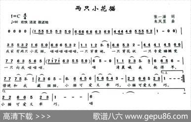 两只小花猫 - 张一涵|朱凤昱