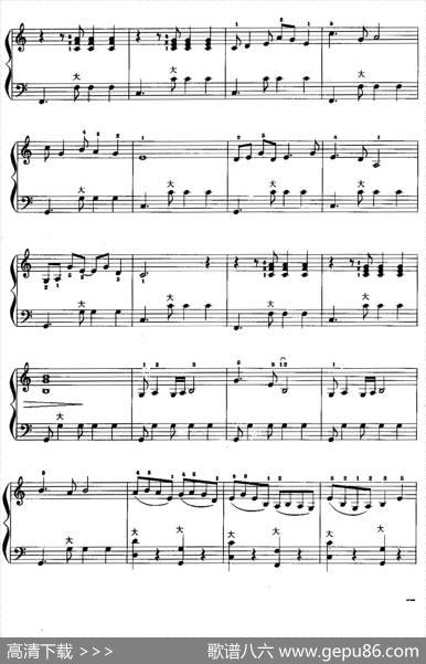 儿童手风琴曲：彩云追月|任光