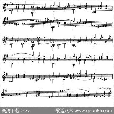 西班牙吉他独奏曲：在水波上|罗萨斯