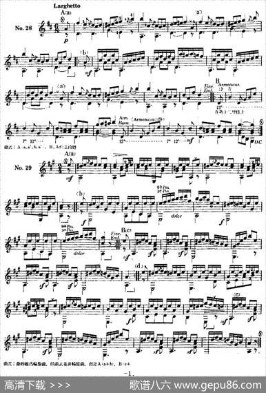 西班牙吉他独奏曲：五十首渐进练习曲