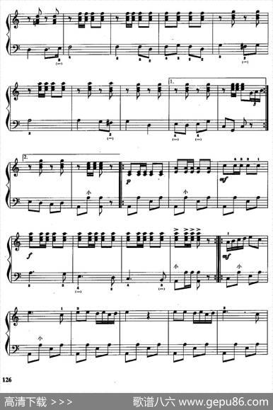 儿童手风琴曲：骑兵进行曲|劫夫曲、王碧云改编
