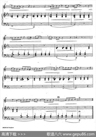 Moderato（中音萨克所+钢琴伴奏、版本一）|F·Tosti