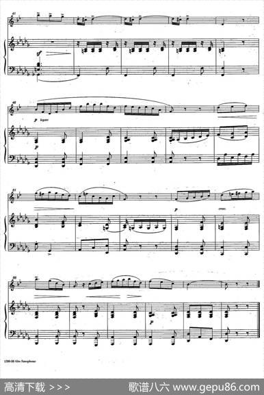 Andantinocantabile（中音萨克所+钢琴伴奏）|G·Concone