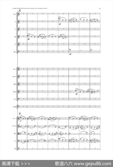 《来自皇室的舞蹈》管弦乐套曲：2.MINUET（小步舞曲）（总谱）|尤金·马加利夫