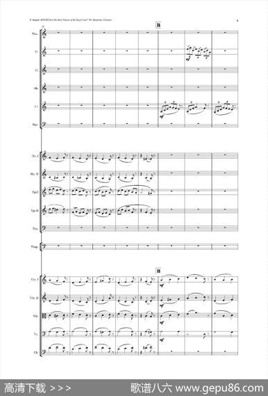 《来自皇室的舞蹈》管弦乐套曲：2.MINUET（小步舞曲）（总谱）|尤金·马加利夫