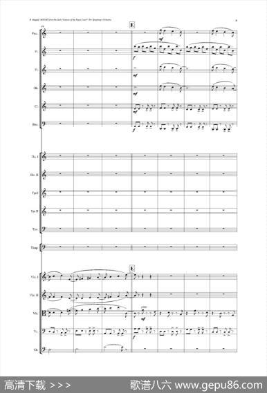 《来自皇室的舞蹈》管弦乐套曲：2.MINUET（小步舞曲）（总谱）|尤金·马加利夫