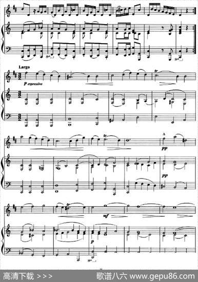 奏鸣曲第六首（小号+钢琴伴奏）|亨德尔