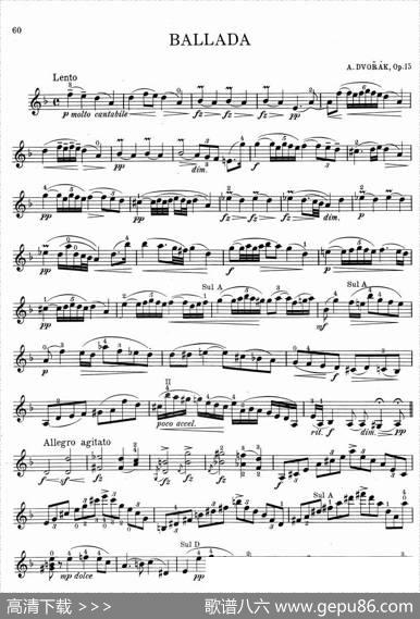 BALLADA（Op.15）|德沃夏克
