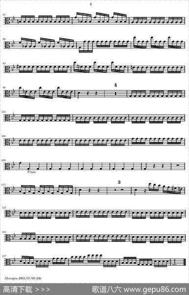维瓦尔第“四季套曲”之夏（中提琴谱）