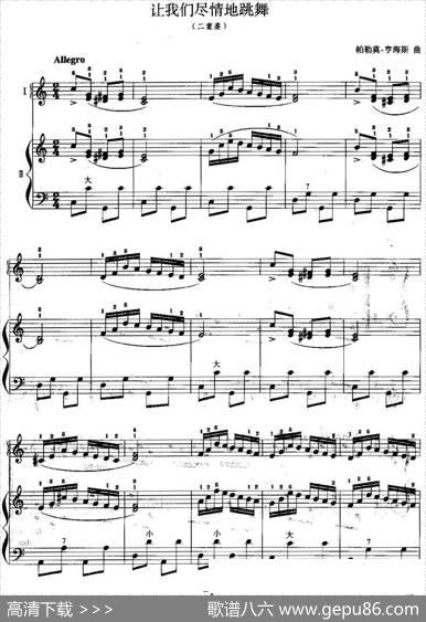儿童手风琴曲：让我们尽情地跳舞（二重奏）|帕勒莫-亨海斯