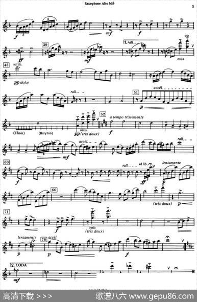HISTOIREDUTANGO（四重奏中音分谱）|皮耶佐拉