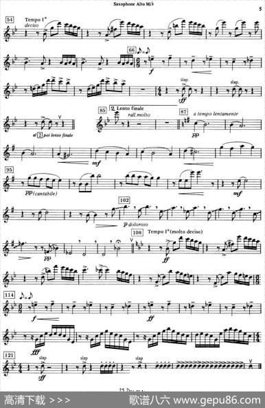 HISTOIREDUTANGO（四重奏中音分谱）|皮耶佐拉