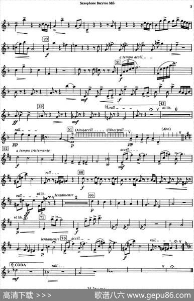 HISTOIREDUTANGO（四重奏上低音分谱）|皮耶佐拉