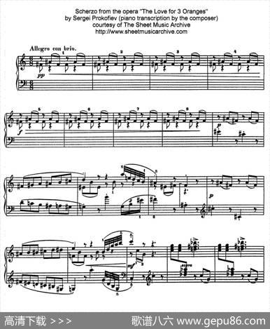ScherzofromTheLovefor3OrangesOp.33（《三个桔子的爱情》谐谑曲）|普罗科菲耶夫（Prokofiev）