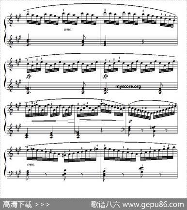 车尔尼（Czerny）849第14首曲谱及练习指导