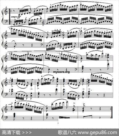 车尔尼（Czerny）849第16首曲谱及练习指导