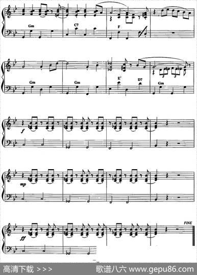 手风琴爵士乐曲：Itdon'tmeanathing这不意味着什么