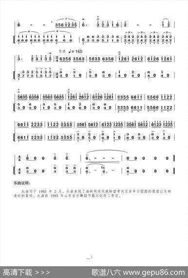 海峡情思（二胡曲）|苏安国