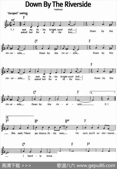 蓝调音乐：DownByTheRiverside