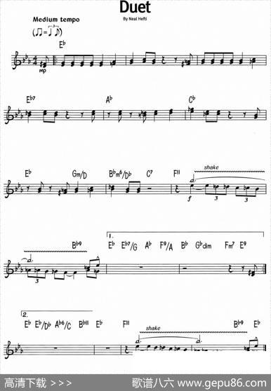 蓝调音乐：Duet