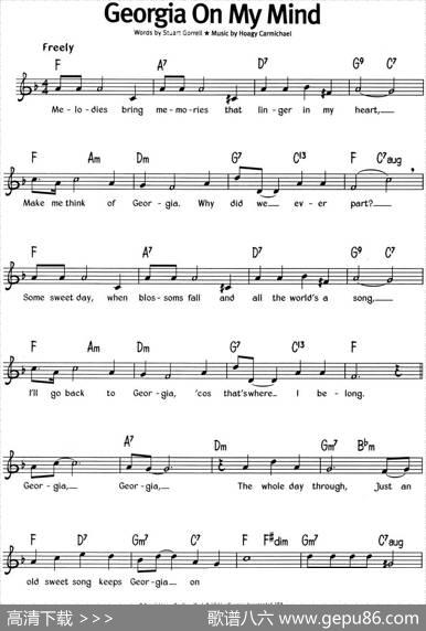 蓝调音乐：GeorgiaOnMyMind