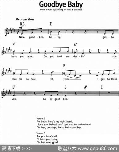 蓝调音乐：GoodbyeBaby